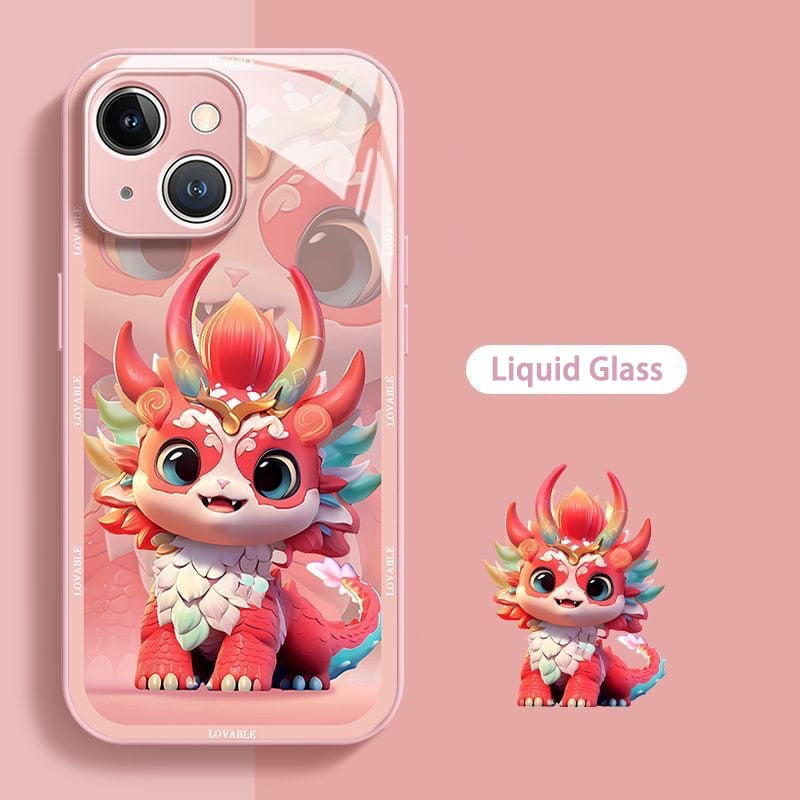 New Year's Colourful Fortune Dragon Phone Case for iPhone