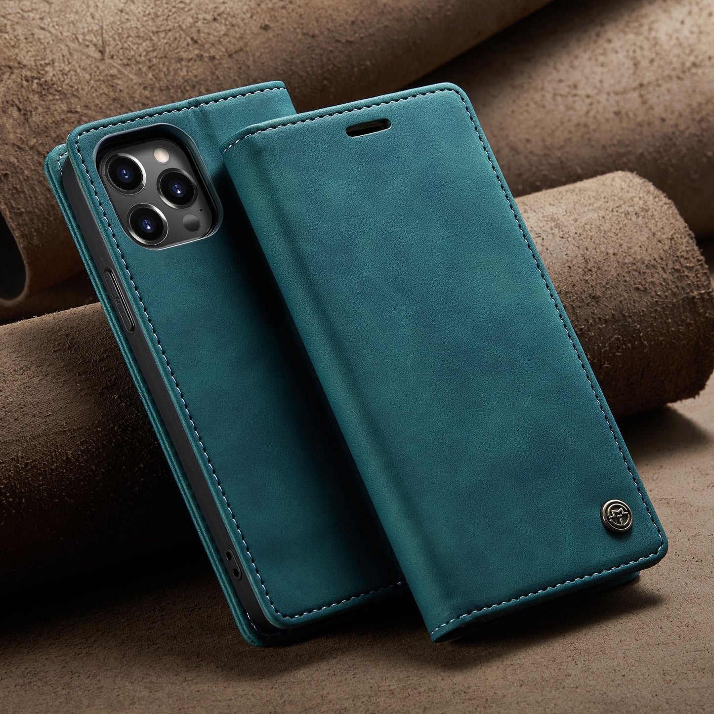 NewHigh Quality Retro Flip Leather Case Protective Cover For iPhone 14Series
