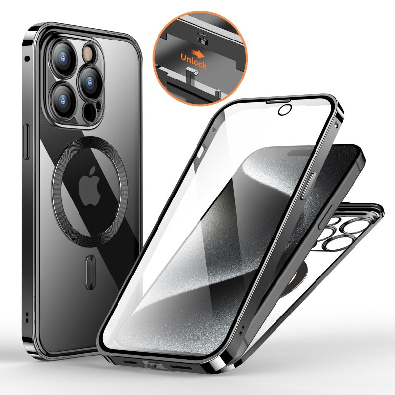 Metal Snap Buckle Magnetic Case for IPhone