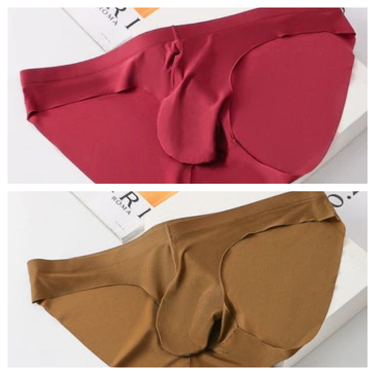 New Ice Silk Seamless Underwear Men's Briefs