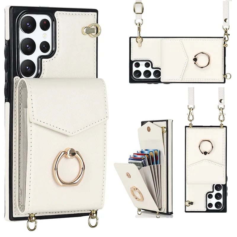 Crossbody Card Holder Phone Case for Samsung S/Note Series