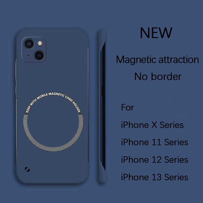 Apple series magnetic frameless mobile phone case