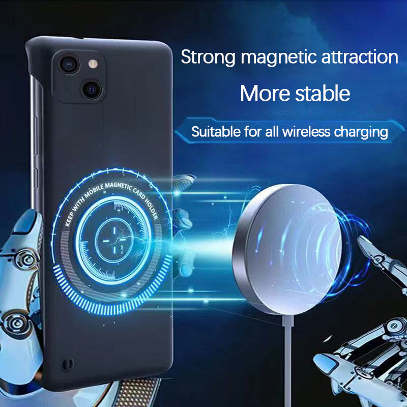 Apple series magnetic frameless mobile phone case