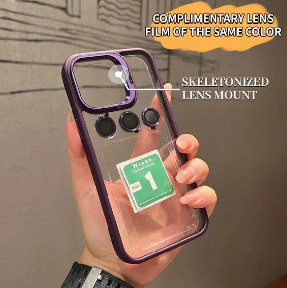 𝟮𝟬𝟮𝟰 🔥Free Lens Film-Transparent Bracket Phone Case