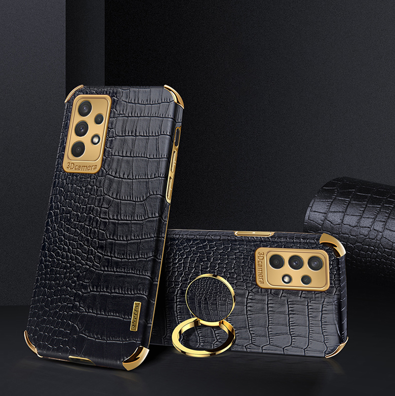 Samsung Galaxy A SERIES HIGH-END BUSINESS RING STAND LEATHER PHONE CASE