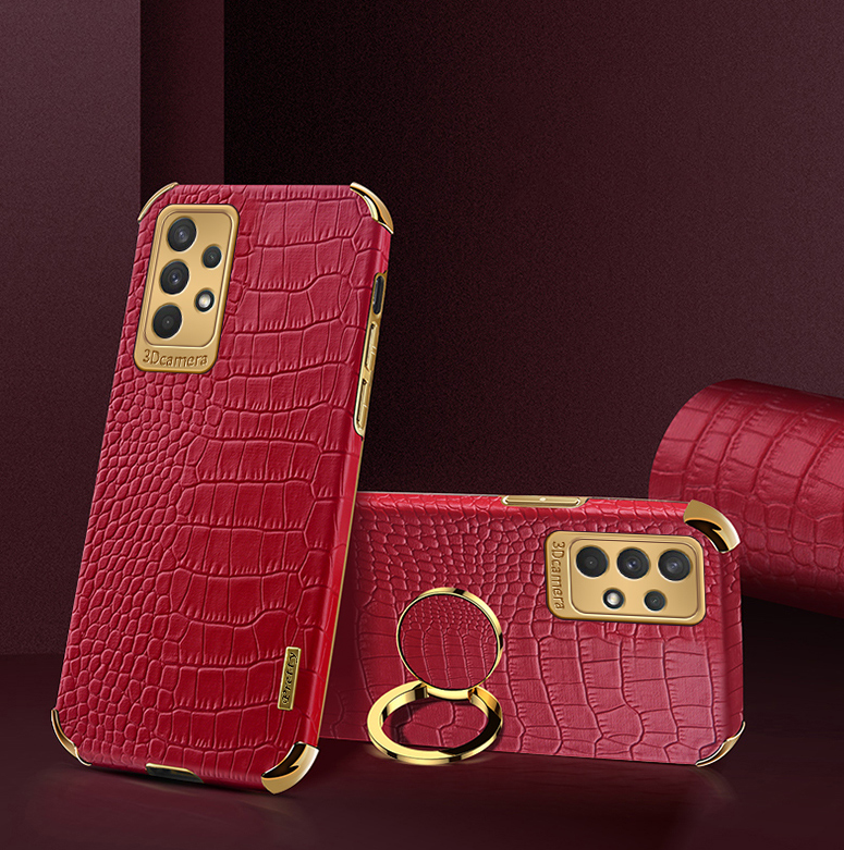 Samsung Galaxy A SERIES HIGH-END BUSINESS RING STAND LEATHER PHONE CASE