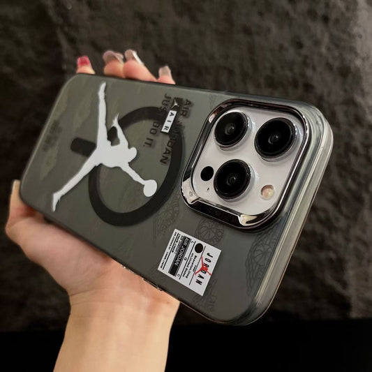 Trendy brand sports iPhone magnetic protective case