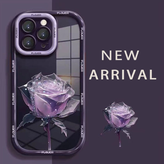 Exclusively designed colorful flowers anti-fall protective mobile phone case