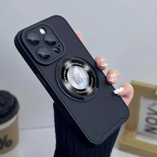 Metal 360° Rotatable & Invisible Stand Magnetic iPhone Case