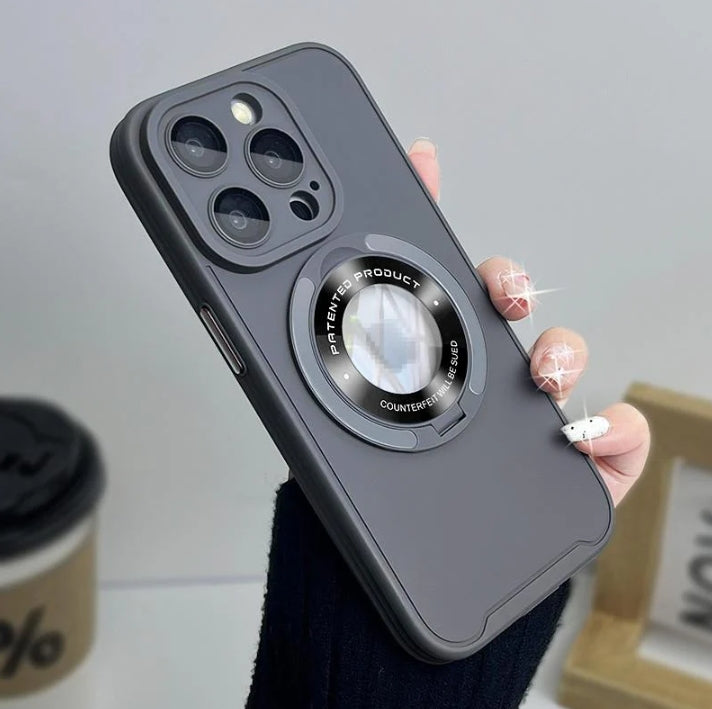 Metal 360° Rotatable & Invisible Stand Magnetic iPhone Case