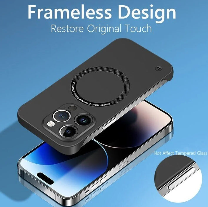 Frameless Matte Ultra Thin Magnetic Case For iPhone