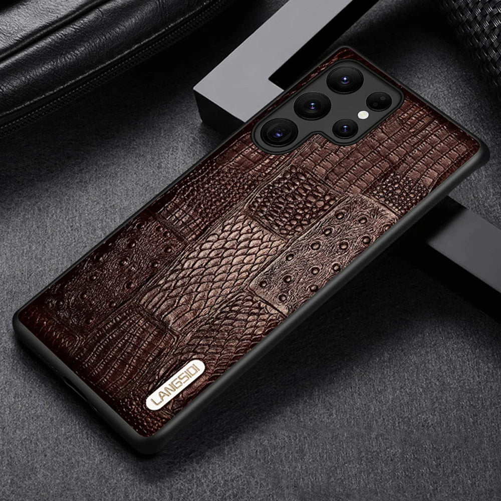 Genuine Leather Retro Phone Case