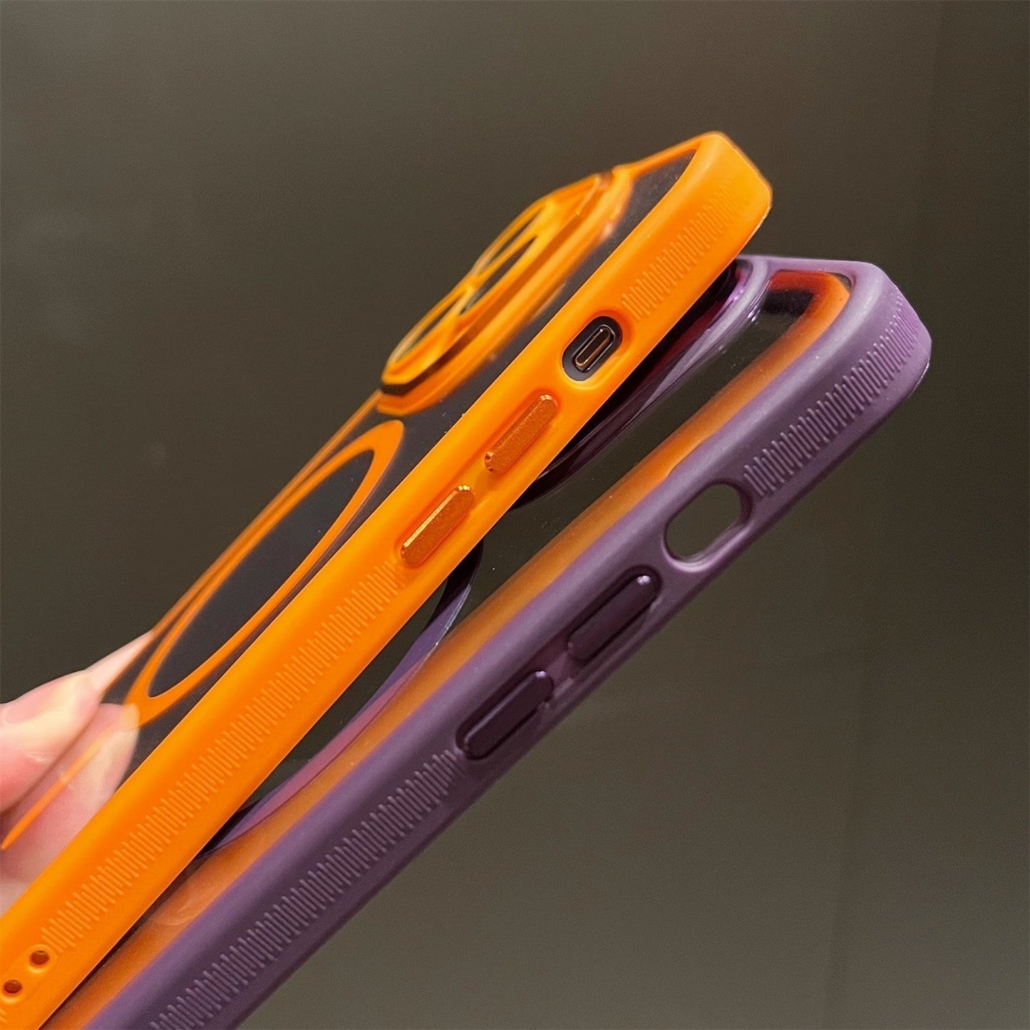 Transparent Acrylic Silicone Armor iPhone Case