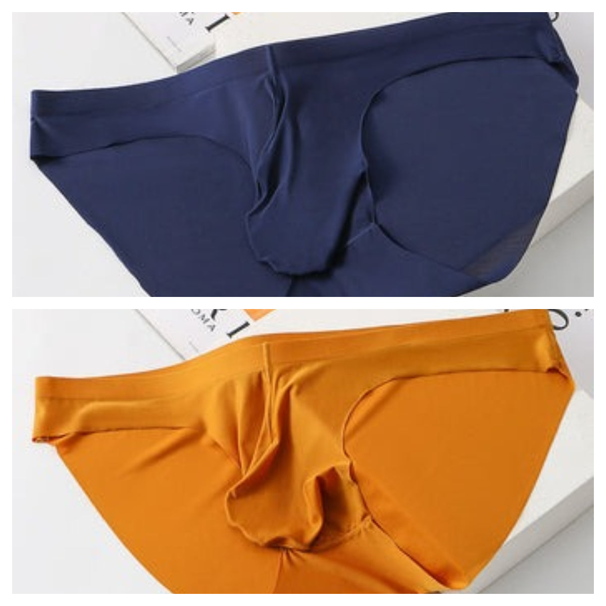 New Ice Silk Seamless Underwear Men's Briefs