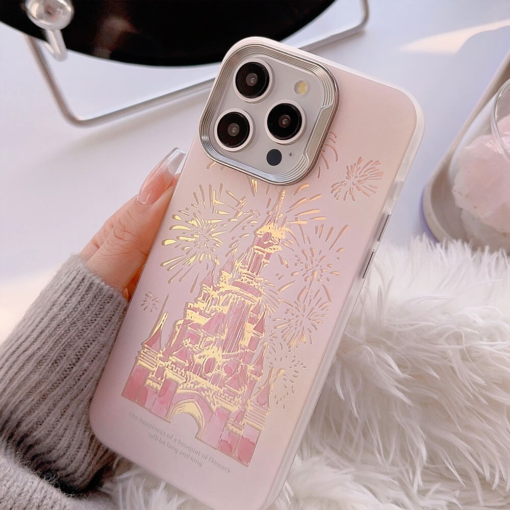 ✨Laser gradient dream castle phone case for iphone 15 14 13 12