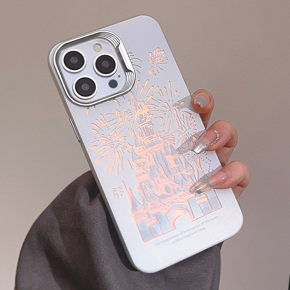 ✨Laser gradient dream castle phone case for iphone 15 14 13 12