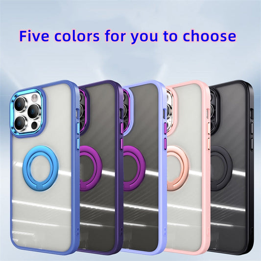 Star ring stand two-color mobile phone protective case