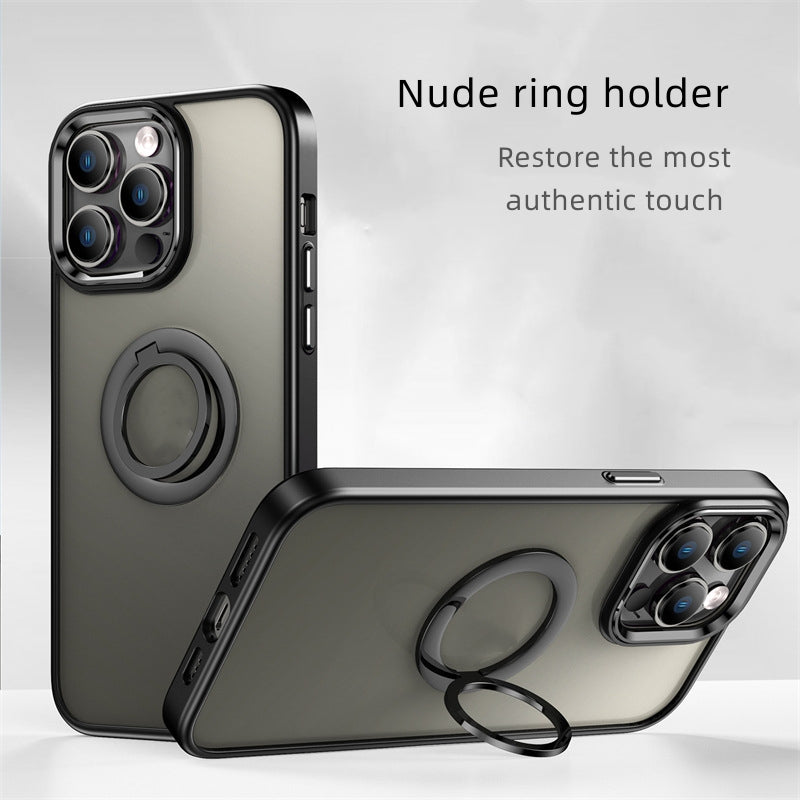 Star ring stand two-color mobile phone protective case