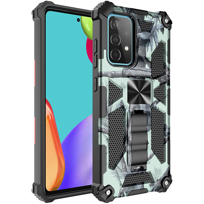 Camouflage Luxury Armor Shockproof Case With Kickstand For Samsung Galaxy A23