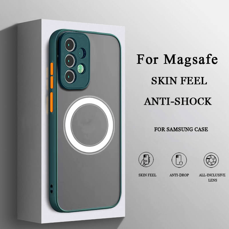 Translucent magnetic shockproof case for Samsung