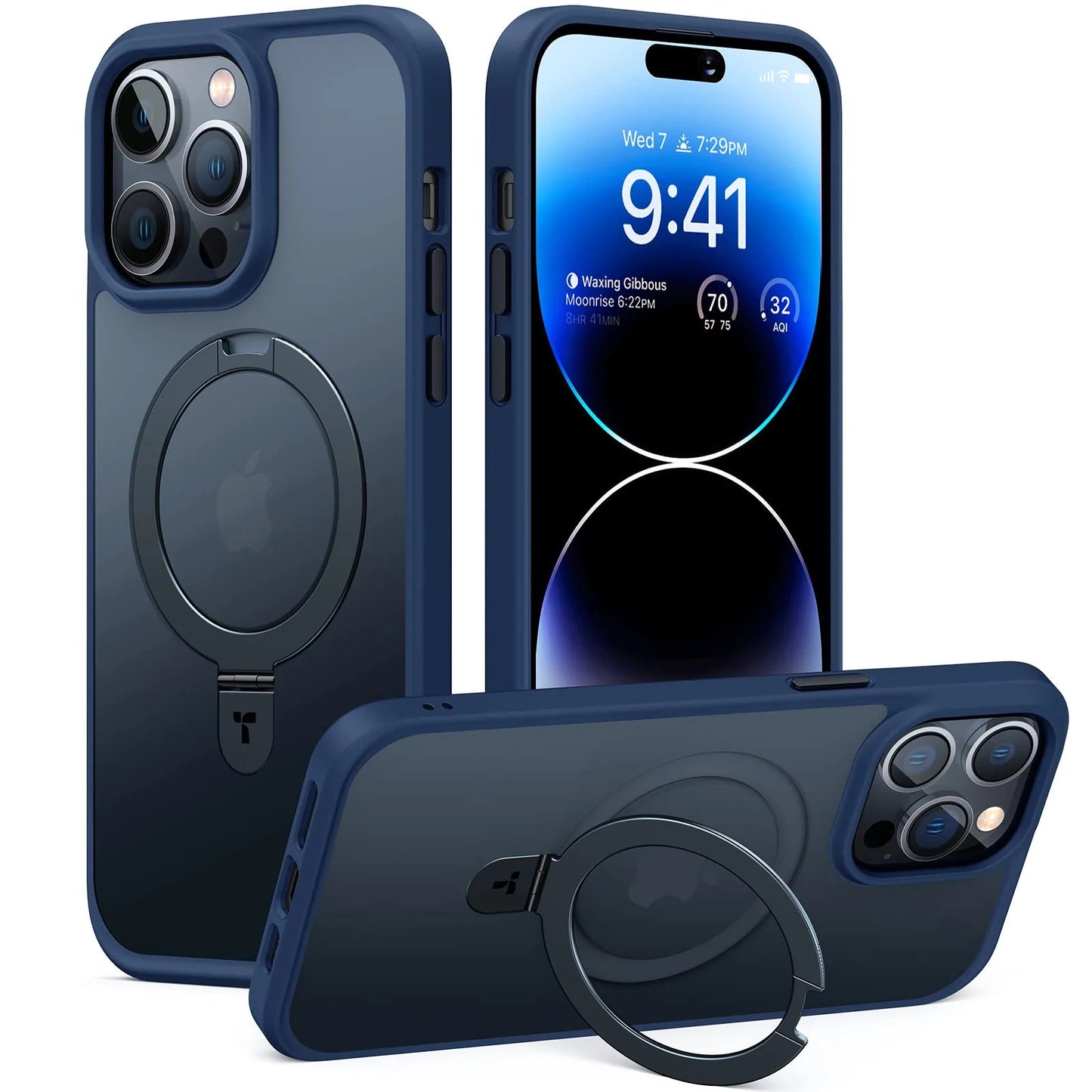 New Design Shockproof iPhone  15 Case Compatible with MagSafe (with Stand)