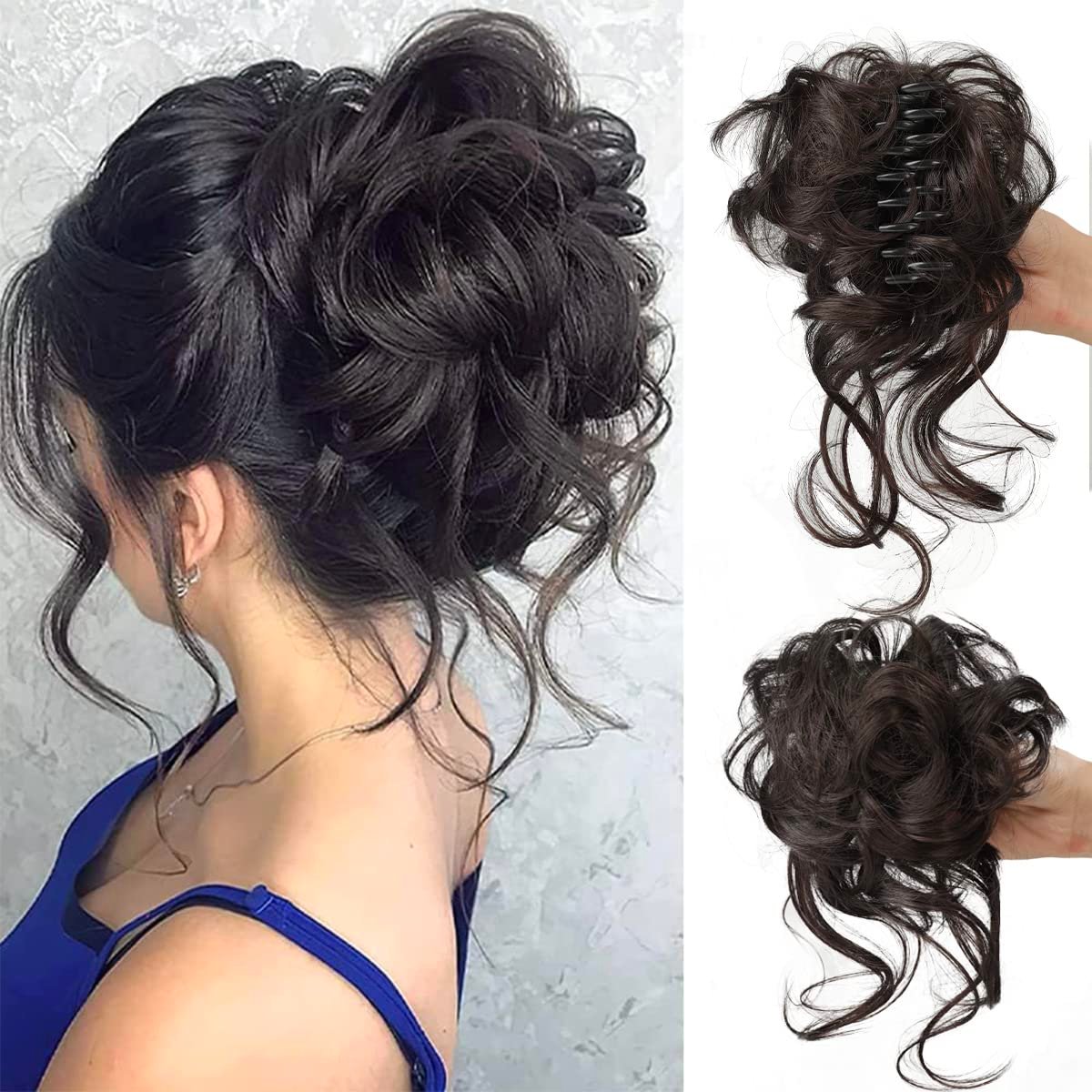 Buy 1 Get 1 Free - Curly Bun Hair Piece