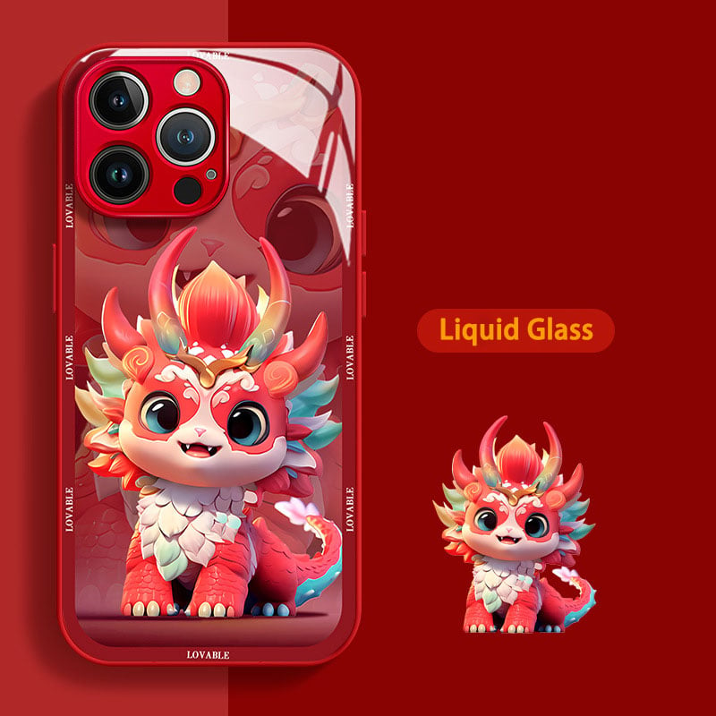 New Year's Colourful Fortune Dragon Phone Case for iPhone