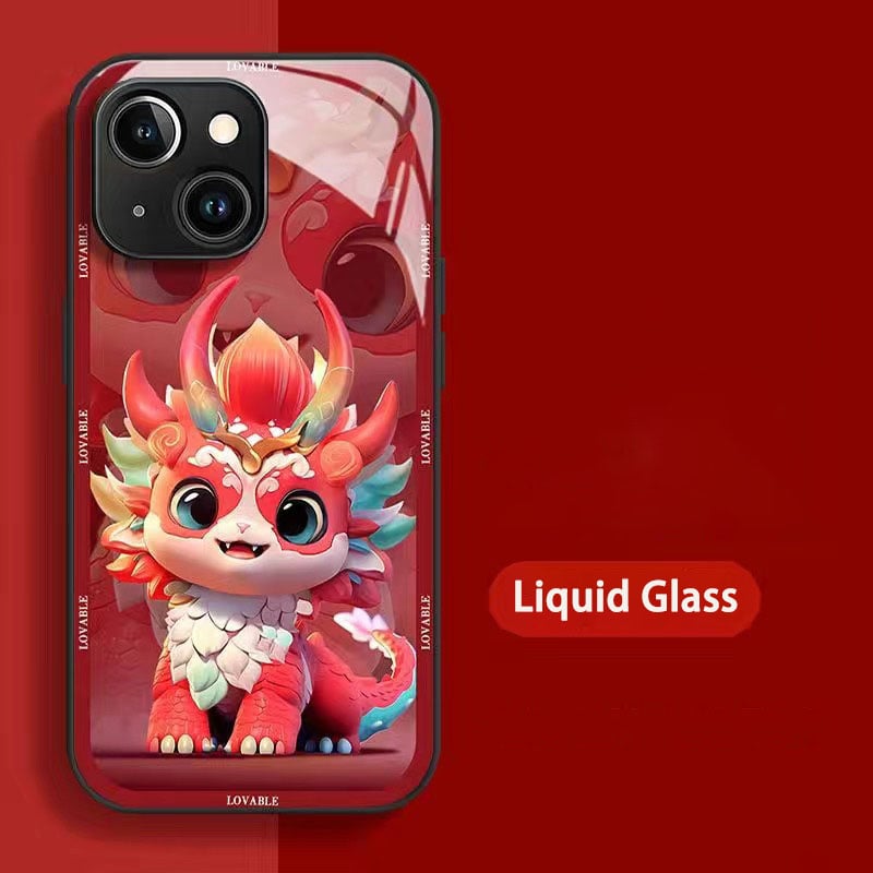 New Year's Colourful Fortune Dragon Phone Case for iPhone