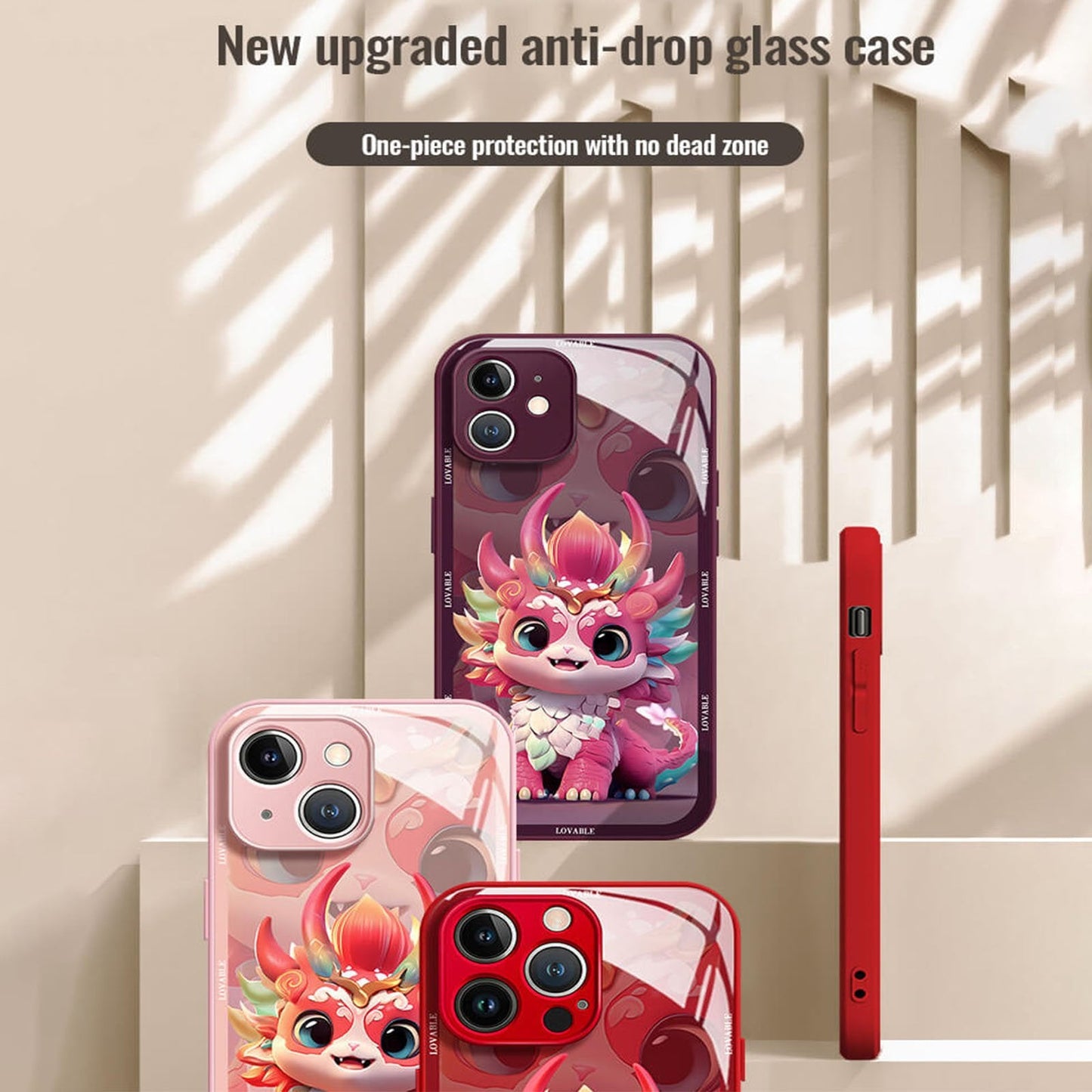 New Year's Colourful Fortune Dragon Phone Case for iPhone