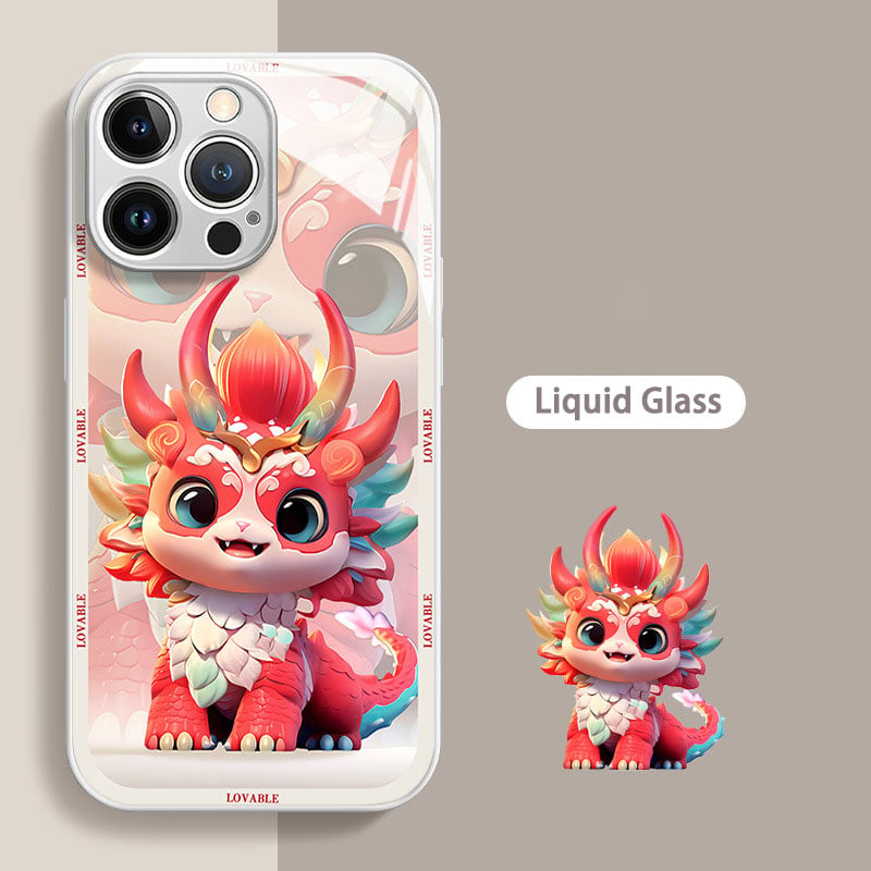 New Year's Colourful Fortune Dragon Phone Case for iPhone