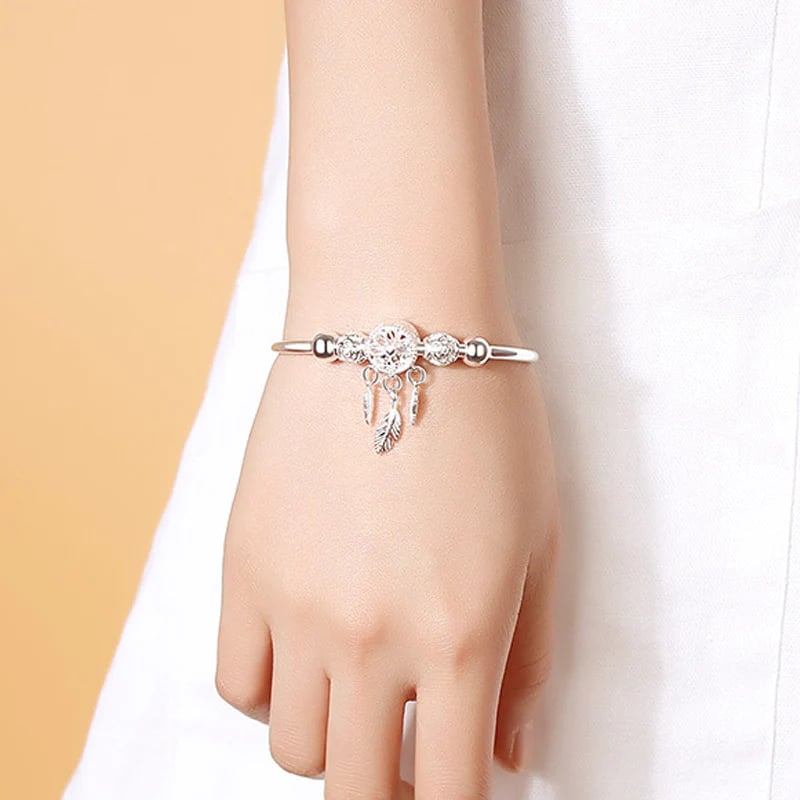 🔥HOT SALE NOW 49% OFF 🎁 -Dreamcatcher Bracelet SILVER (GIFT BOX)