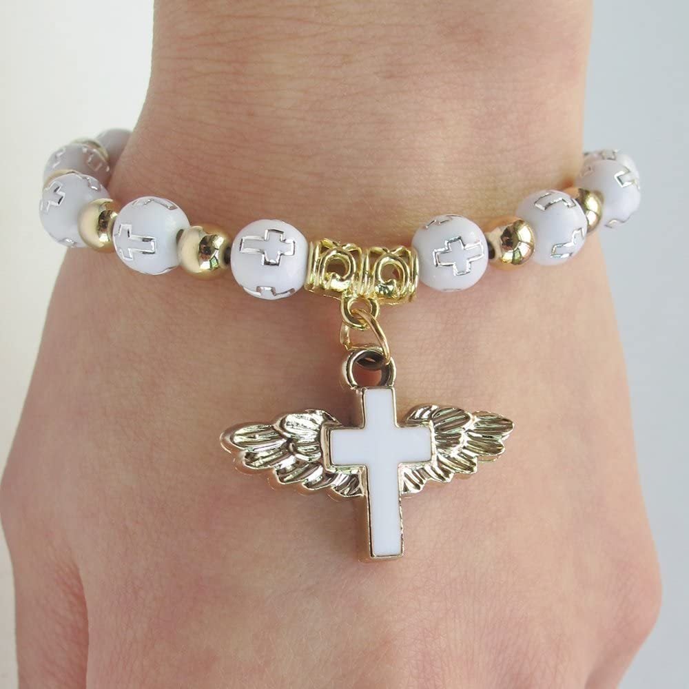 (🔥BUY 1 GET 1 FREE) -Angel Wing Cross Bracelet