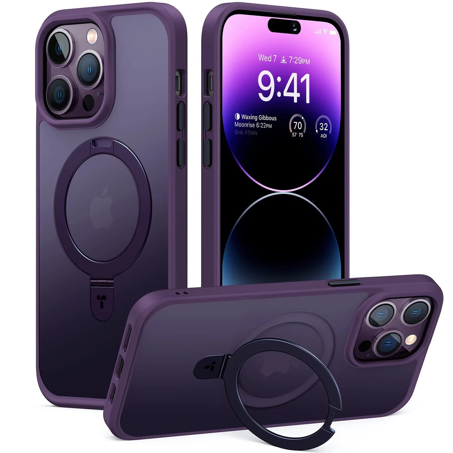 New Design Shockproof iPhone  15 Case Compatible with MagSafe (with Stand)