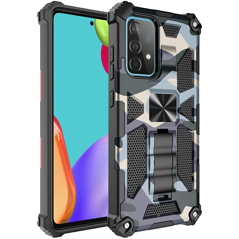 Camouflage Luxury Armor Shockproof Case With Kickstand For Samsung Galaxy A23