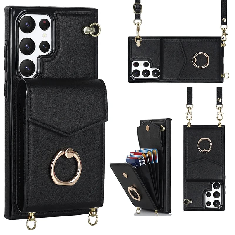 Crossbody Card Holder Phone Case for Samsung S/Note Series