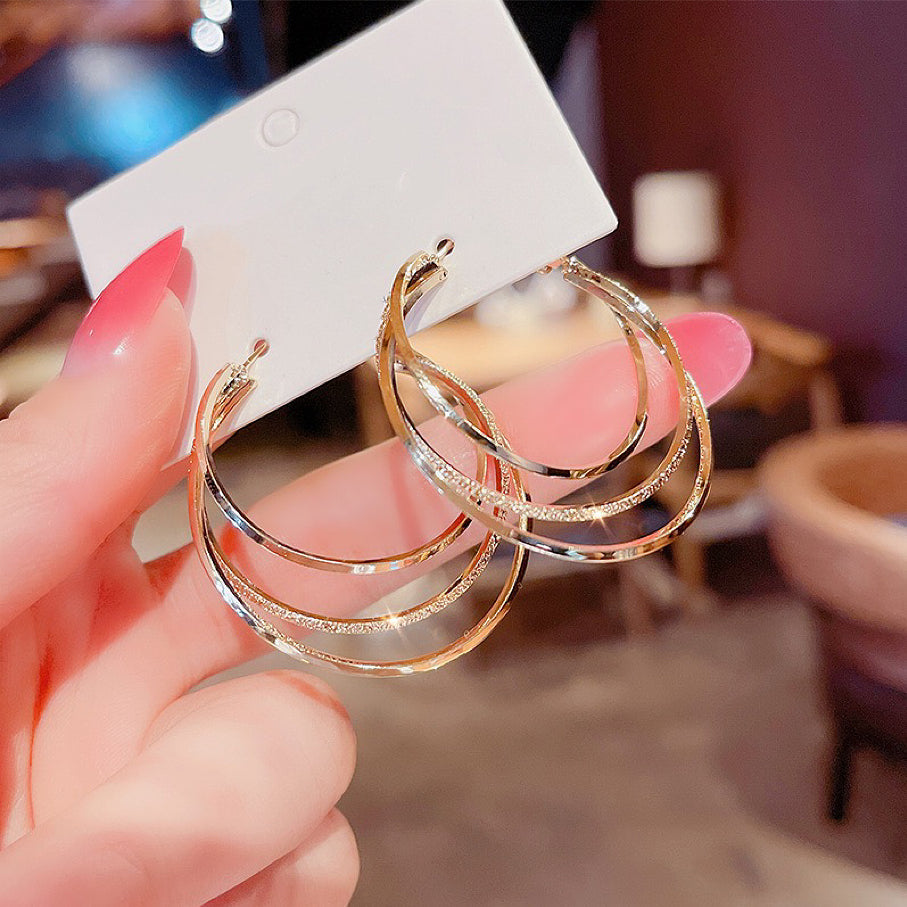 BUY 1 GET 1 FREE-Layered Hoop Earrings