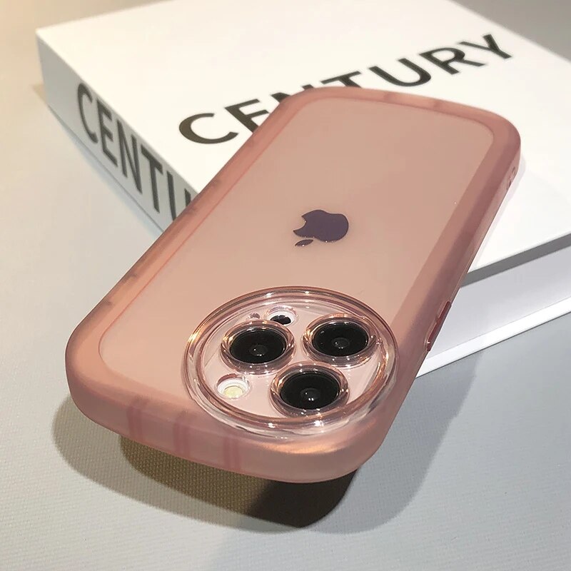 Circle Camera Protection Acrylic Clear Case For iPhone