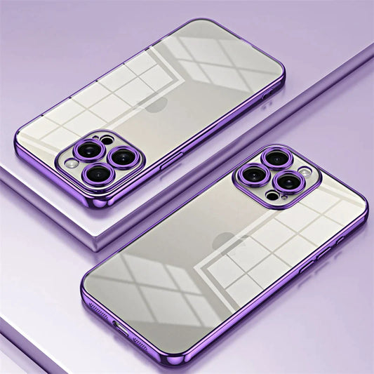 Electroplated Clear Soft Case For iPhone