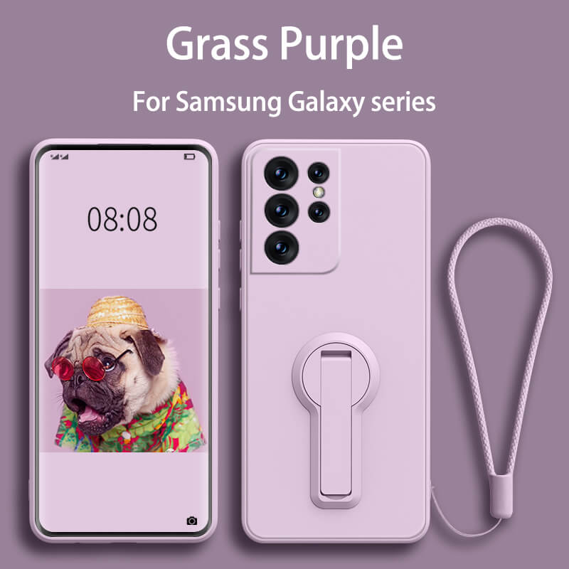 Samsung Series | Liquid Silicone Stand Phone Case