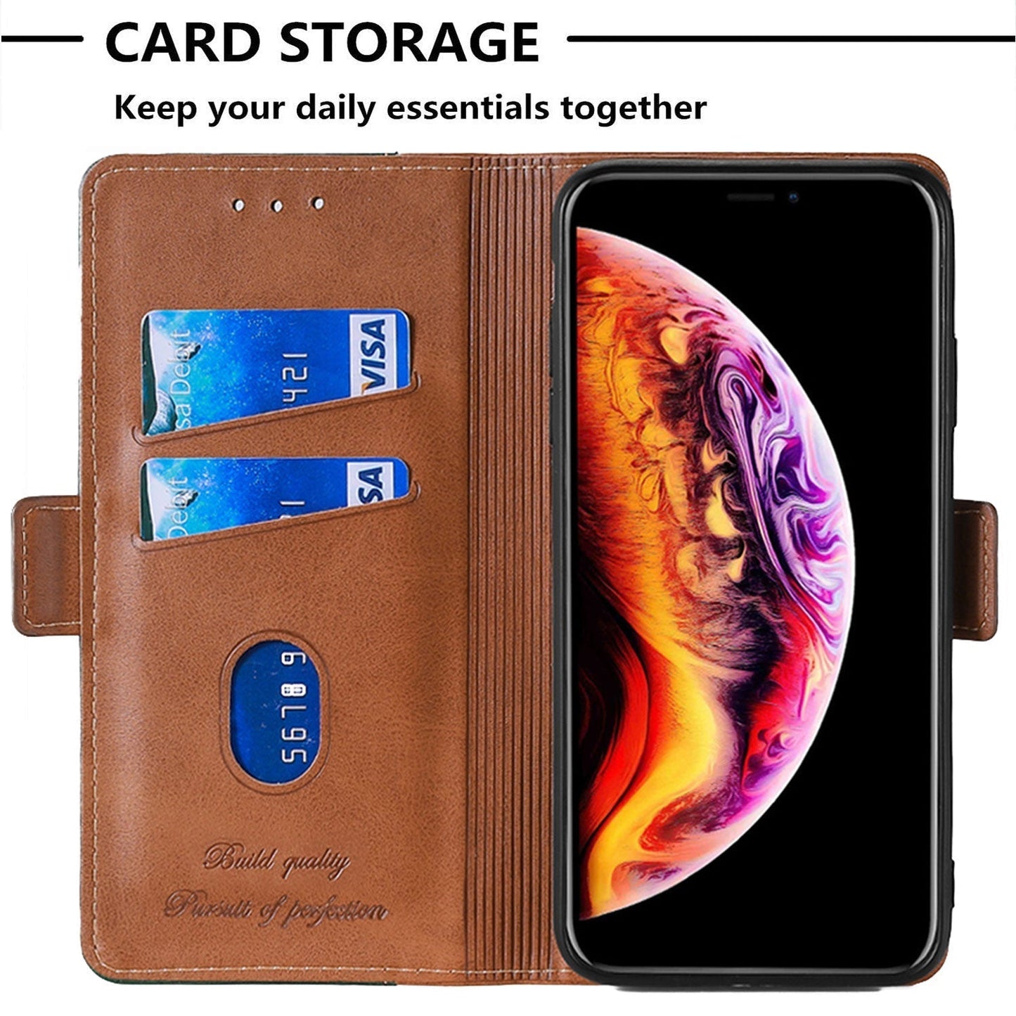 New Leather Wallet Flip Magnet Cover Case For Samsung Galaxy A54