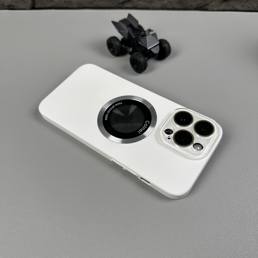 High-Transparency Glass Lens Magnetic Suction Case Cover for iPhone