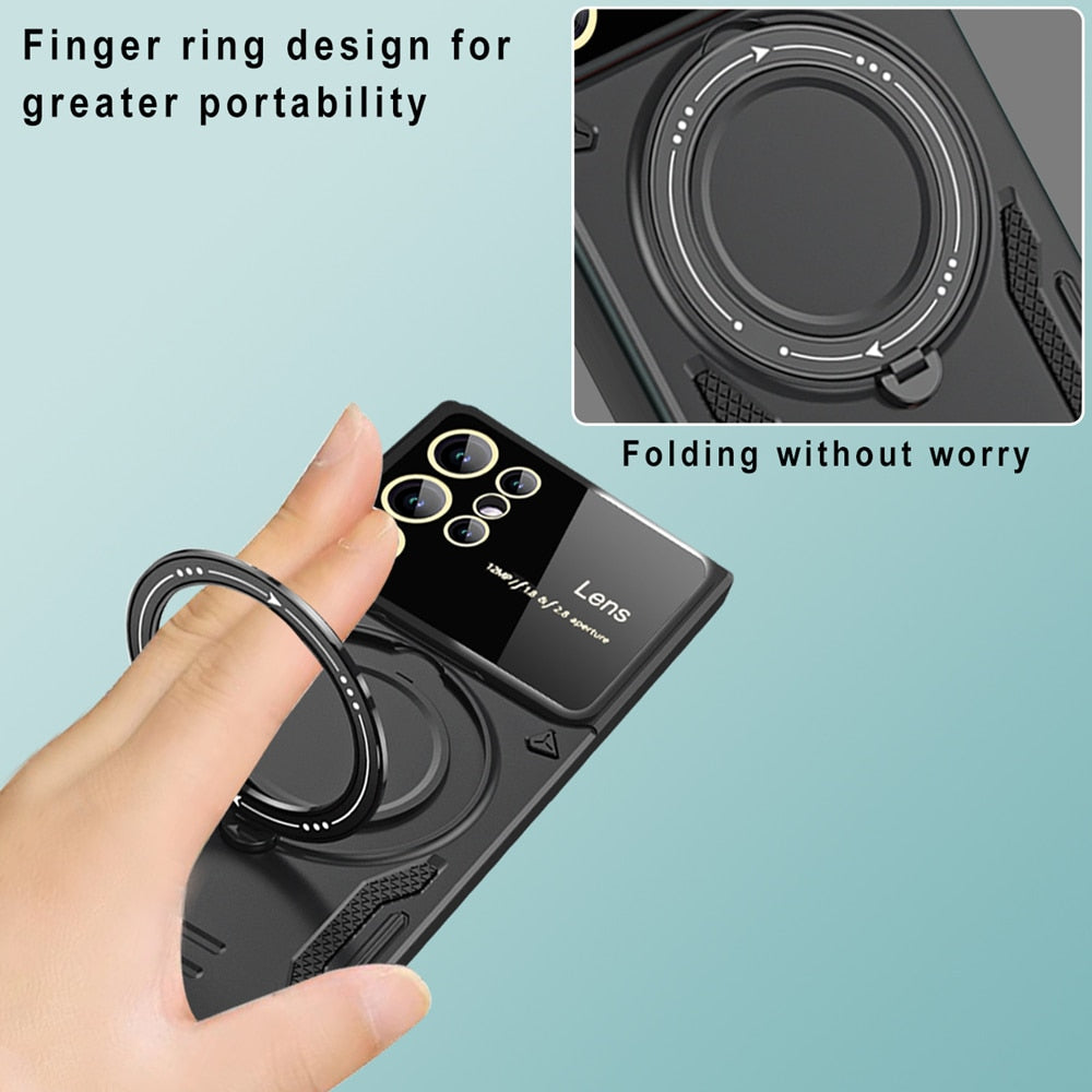 Magnetic Stand Shockproof Armor Case for Samsung Series