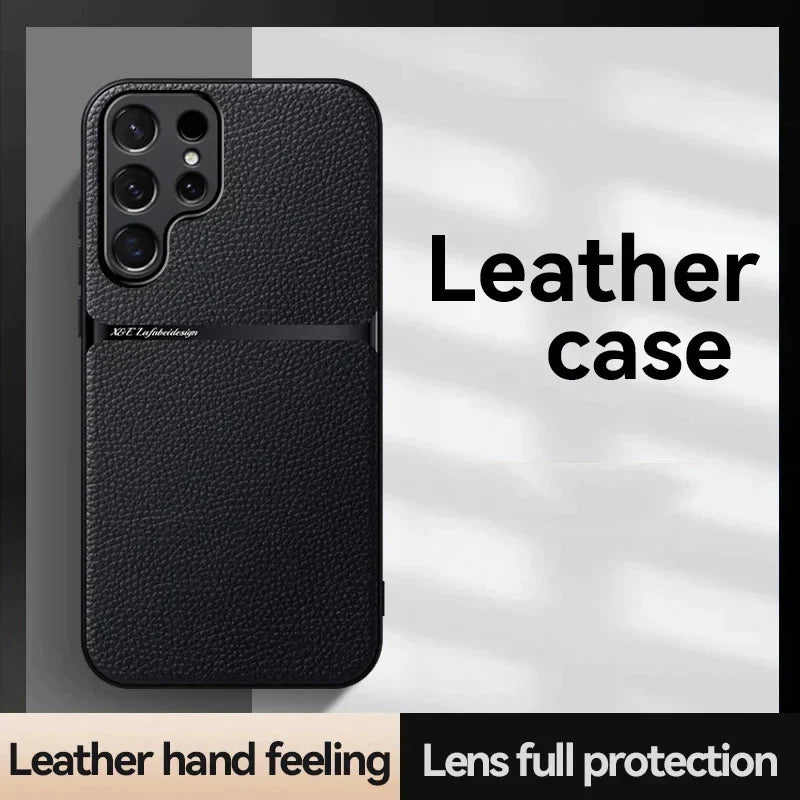 New Magnetic Artificial Leather Soft Case For Samsung
