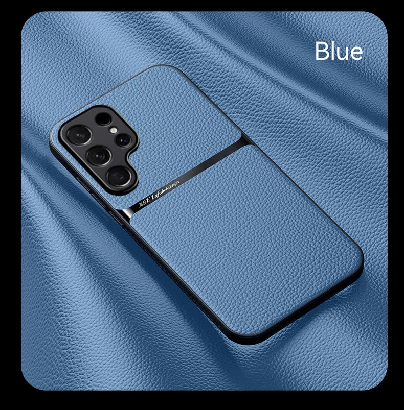 New Magnetic Artificial Leather Soft Case For Samsung