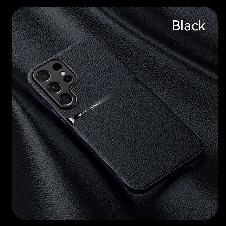 New Magnetic Artificial Leather Soft Case For Samsung