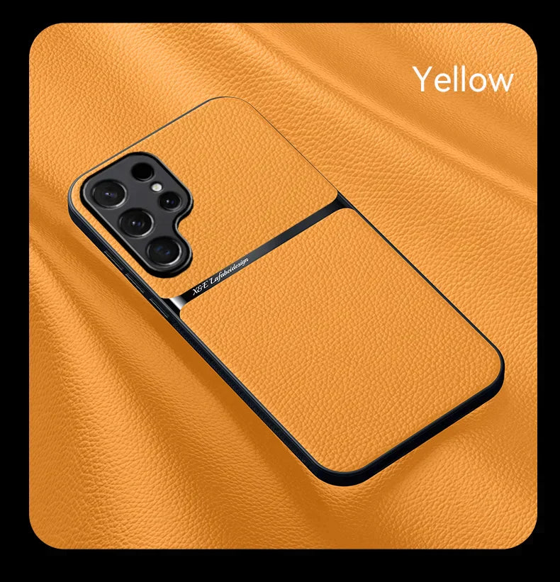 New Magnetic Artificial Leather Soft Case For Samsung