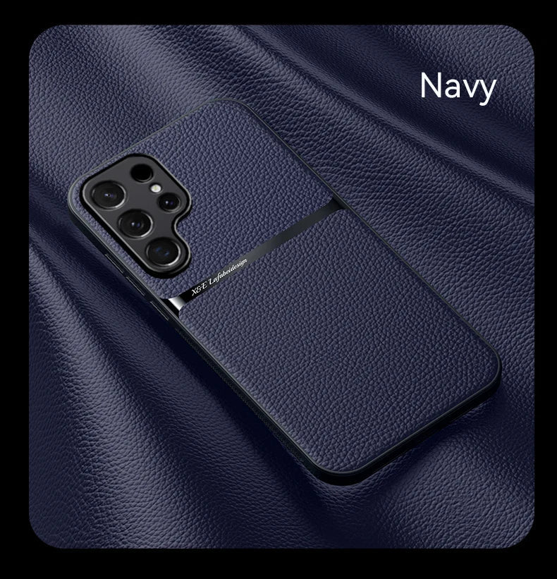 New Magnetic Artificial Leather Soft Case For Samsung