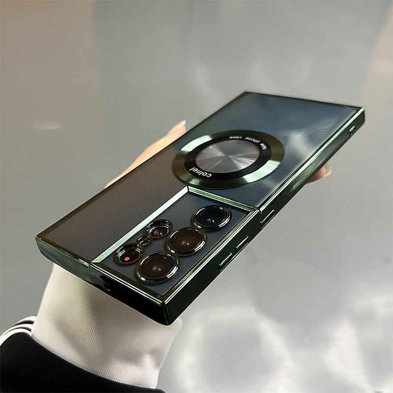 Clear Silicone Magnetic Case For Samsung Galaxy
