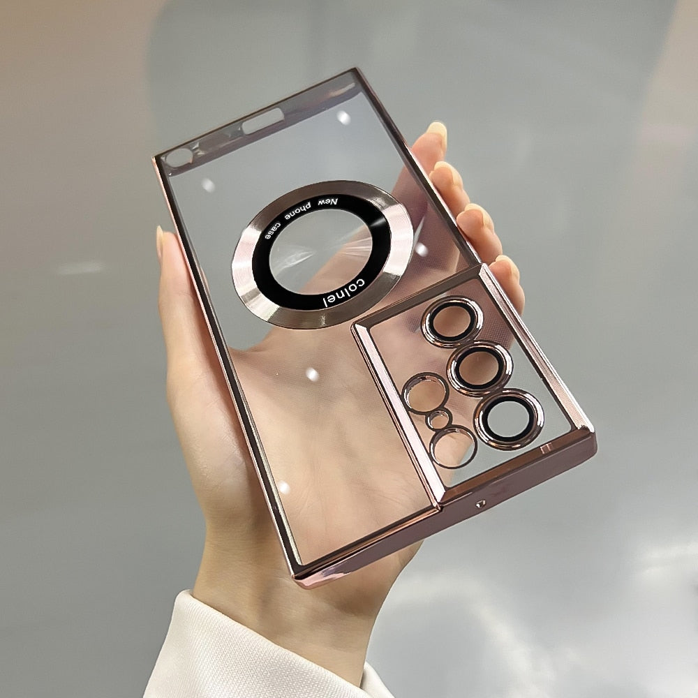 Clear Silicone Magnetic Case For Samsung Galaxy
