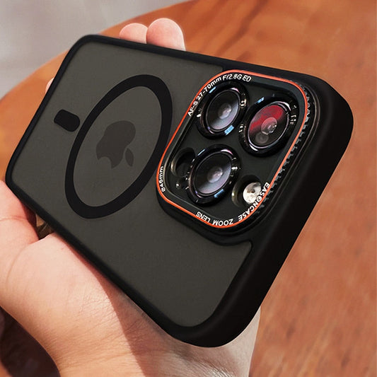 Matte Magnetic Clear Soft Case For iPhone
